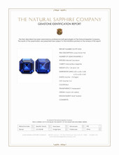 2.08 Ct.Tw.Total Carat Weight Blue Sapphire Pair from Ceylon (Sri Lanka) Scan Report