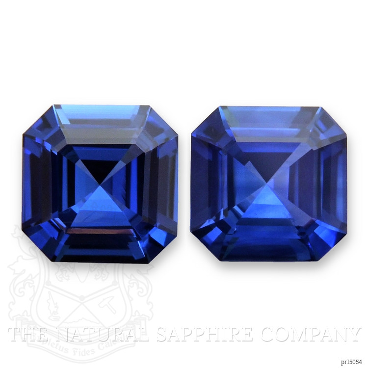 2.08 Ct.Tw. Blue Sapphire Pair from Ceylon (Sri Lanka)