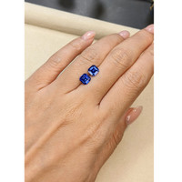 2.08&nbsp;Ct.Tw.Total Carat Weight Blue Sapphire Pair from Ceylon (Sri Lanka) Life Style