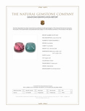 5.72&nbsp;Ct.Tw.Total Carat Weight Pinkish Purple Cabochon Tourmaline Pair from Afghanistan Scan Report