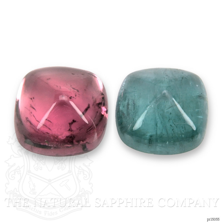 5.72 Ct.Tw. Pinkish Purple Cabochon Tourmaline Pair from Afghanistan