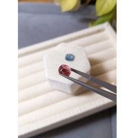 5.72&nbsp;Ct.Tw.Total Carat Weight Pinkish Purple Cabochon Tourmaline Pair from Afghanistan Life Style