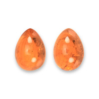 16.56&nbsp;Ct.Tw.Total Carat Weight Orange Cabochon Spessartite Garnet Pair from Nigeria Video