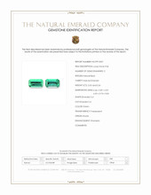 1.11&nbsp;Ct.Tw.Total Carat Weight Emerald Pair from Russia Scan Report