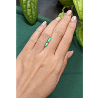 1.11 Ct.Tw.Total Carat Weight Emerald Pair from Russia Life Style