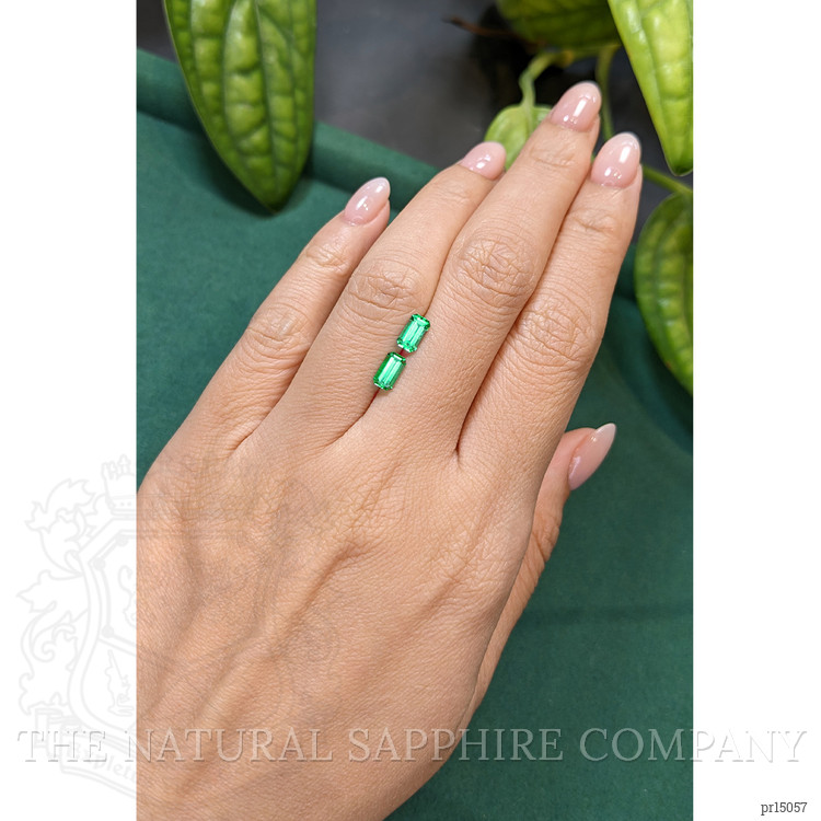 1.11 Ct.Tw. Emerald Pair from Russia