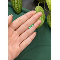 1.11 Ct.Tw.Total Carat Weight Emerald Pair from Russia Life Style