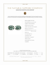 1.95 Ct.Tw.Total Carat Weight Bluish Green Sapphire Pair from Montana Scan Report