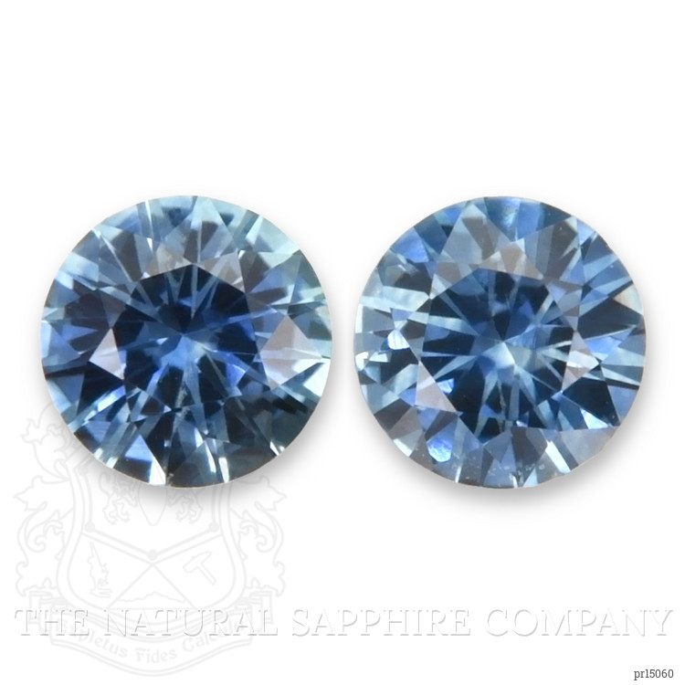 0.80 Ct.Tw. Greenish Blue Sapphire Pair from Montana
