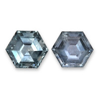 1.46 Ct.Tw.Total Carat Weight Bluish Green Sapphire Pair from Montana Video