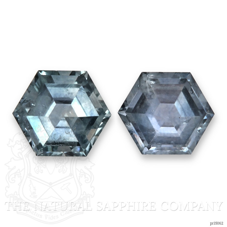 1.46 Ct.Tw. Bluish Green Sapphire Pair from Montana