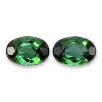 1.13 Ct.Tw.Total Carat Weight Green Tourmaline Pair from Brazil Video