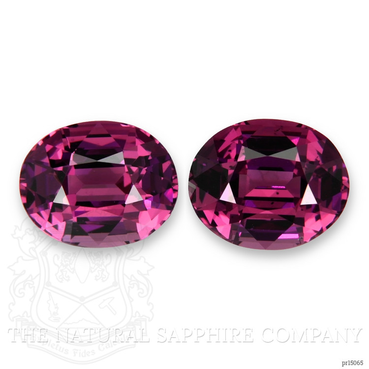 6.00 Ct.Tw. Purplish Pink Garnet Pair from Tanzania