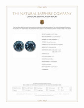 1.24 Ct.Tw.Total Carat Weight Greenish Blue Sapphire Pair from Montana Scan Report