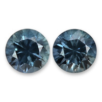 1.24&nbsp;Ct.Tw.Total Carat Weight Greenish Blue Sapphire Pair from Montana Video