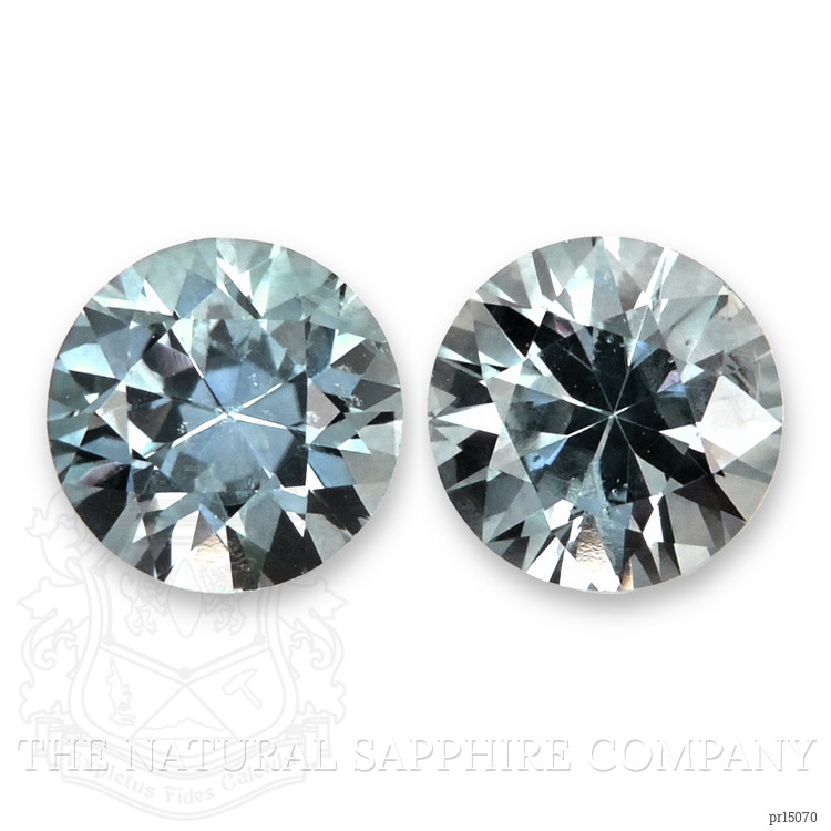 0.84 Ct.Tw. Greenish Blue Sapphire Pair from Montana