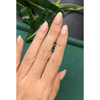 1.01 Ct.Tw.Total Carat Weight Green Tourmaline Pair from Brazil Life Style