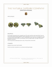 1.64 Ct.Tw.Total Carat Weight Greenish Yellow Sapphire Pair from Montana Appraisal