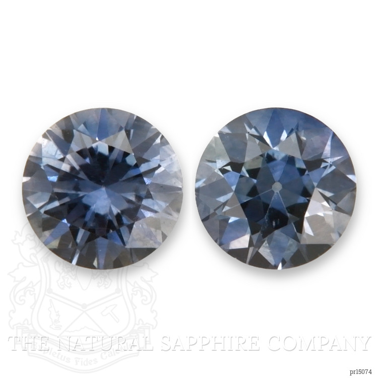 1.39 Ct.Tw. Greyish Blue Sapphire Pair from Montana
