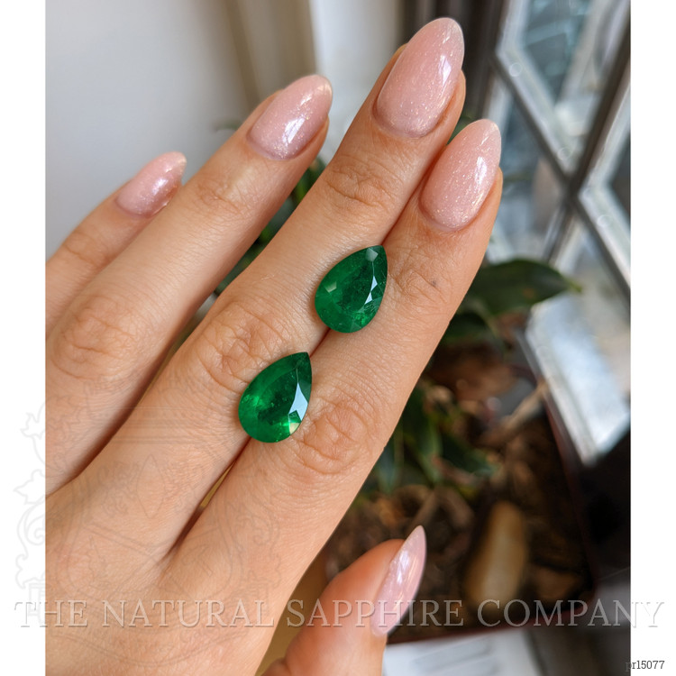 9.30 Ct.Tw. Emerald Pair from Brazil