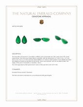 11.70&nbsp;Ct.Tw.Total Carat Weight Emerald Pair from Colombia - Muzo Appraisal