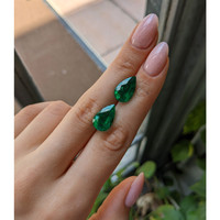 11.70 Ct.Tw.Total Carat Weight Emerald Pair from Colombia - Muzo Life Style