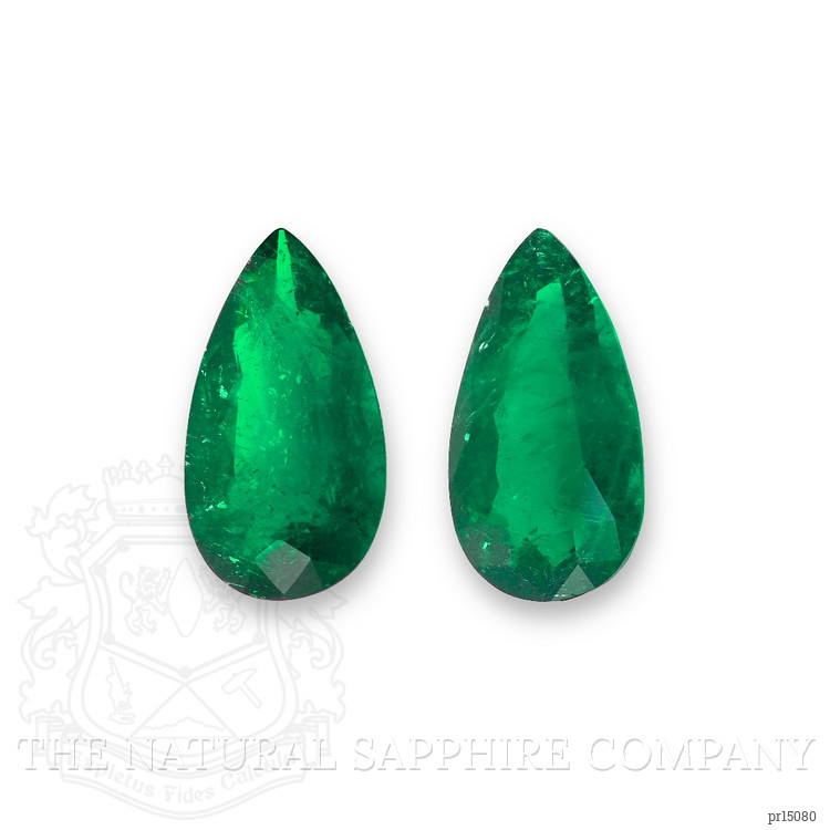16.00 Ct.Tw. Emerald Pair from Colombia - Muzo