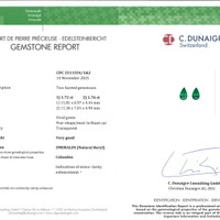 3.48&nbsp;Ct.Tw.Total Carat Weight Emerald Pair from Colombia Pdf