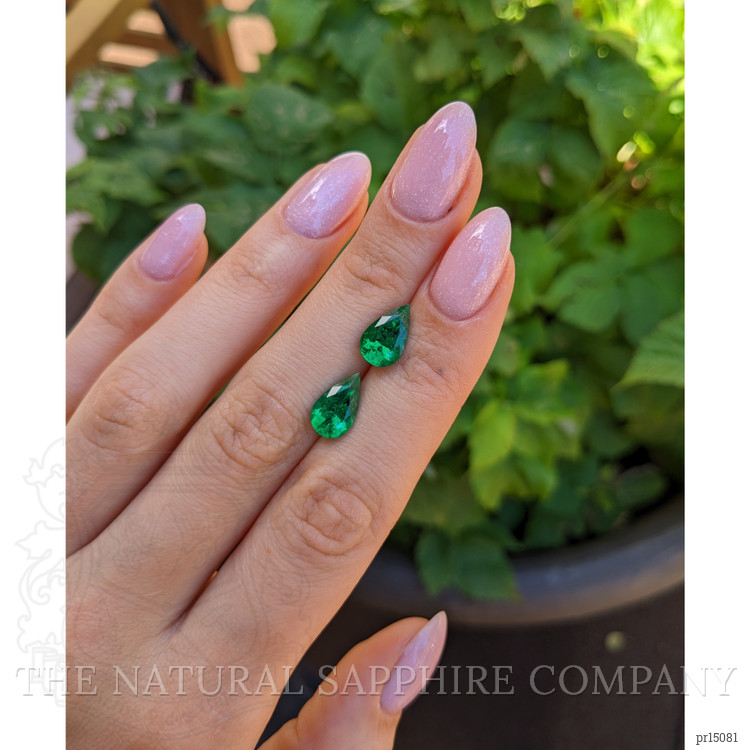 3.48 Ct.Tw. Emerald Pair from Colombia