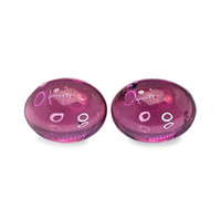 3.76&nbsp;Ct.Tw.Total Carat Weight Purple Cabochon Rhodolite Garnet Pair from Ceylon (Sri Lanka) Video