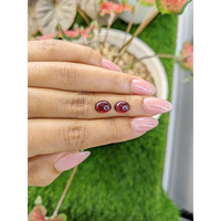 5.37&nbsp;Ct.Tw.Total Carat Weight Pinkish Purple Cabochon Rhodolite Garnet Pair from Ceylon (Sri Lanka) Life Style