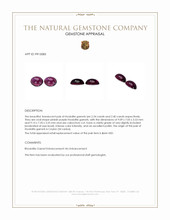 4.74&nbsp;Ct.Tw.Total Carat Weight Pinkish Purple Cabochon Rhodolite Garnet Pair from Ceylon (Sri Lanka) Appraisal