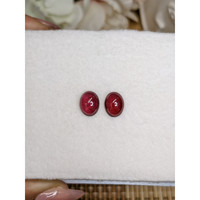 4.92&nbsp;Ct.Tw.Total Carat Weight Pinkish Purple Cabochon Rhodolite Garnet Pair from Ceylon (Sri Lanka) Life Style