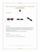 2.21&nbsp;Ct.Tw.Total Carat Weight Pinkish Purple Cabochon Rhodolite Garnet Pair from Ceylon (Sri Lanka) Appraisal