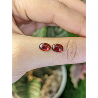 2.48&nbsp;Ct.Tw.Total Carat Weight Red Cabochon Rhodolite Garnet Pair from Ceylon (Sri Lanka) Life Style