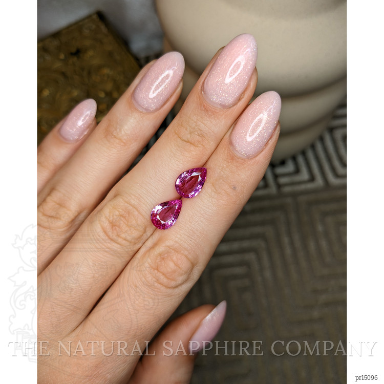 4.58 Ct.Tw. Pink Sapphire Pair from Madagascar