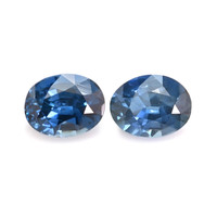1.05&nbsp;Ct.Tw.Total Carat Weight Blue Sapphire Pair from Madagascar Video