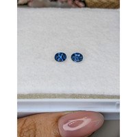 1.05&nbsp;Ct.Tw.Total Carat Weight Blue Sapphire Pair from Madagascar Life Style