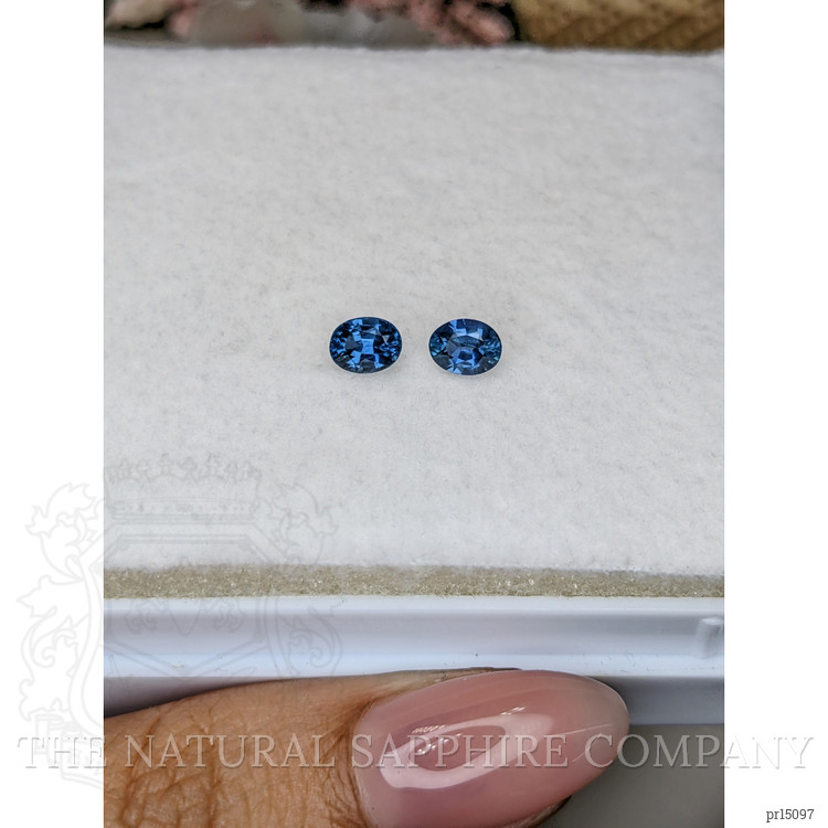 1.05 Ct.Tw. Blue Sapphire Pair from Madagascar