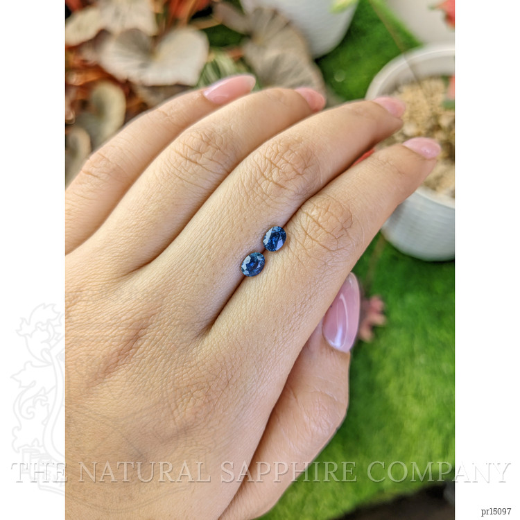 1.05 Ct.Tw. Blue Sapphire Pair from Madagascar