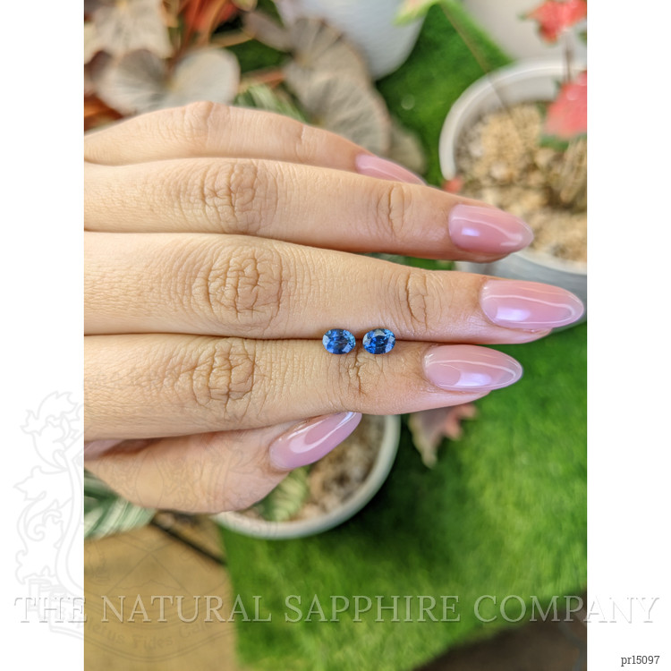 1.05 Ct.Tw. Blue Sapphire Pair from Madagascar
