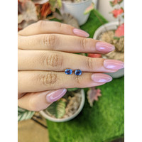 1.32&nbsp;Ct.Tw.Total Carat Weight Blue Sapphire Pair from Ceylon (Sri Lanka) Life Style