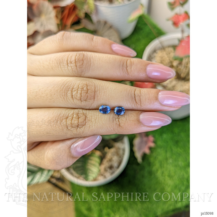 1.32 Ct.Tw. Blue Sapphire Pair from Ceylon (Sri Lanka)