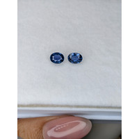 1.32&nbsp;Ct.Tw.Total Carat Weight Blue Sapphire Pair from Ceylon (Sri Lanka) Life Style