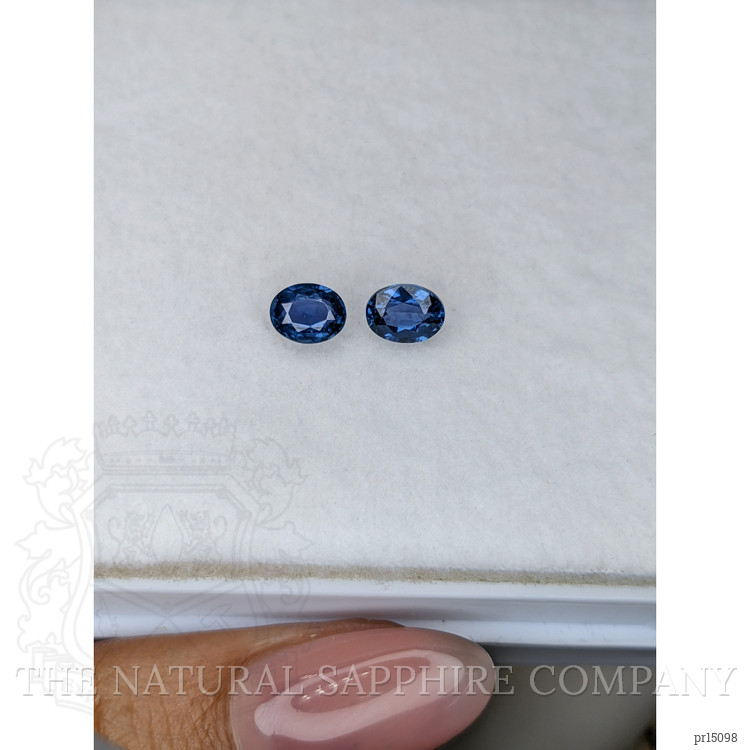 1.32 Ct.Tw. Blue Sapphire Pair from Ceylon (Sri Lanka)