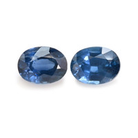 1.00&nbsp;Ct.Tw.Total Carat Weight Blue Sapphire Pair from Madagascar Video