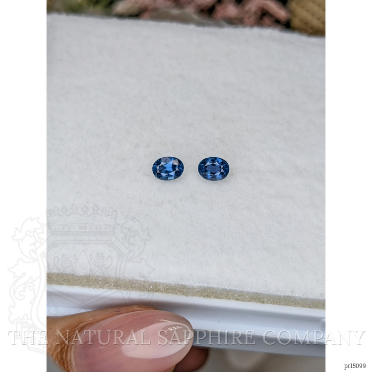 1.00 Ct.Tw. Blue Sapphire Pair from Madagascar