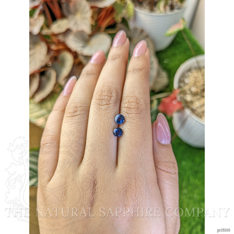 1.31 Ct.Tw. Blue Sapphire Pair from Madagascar