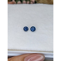 1.31&nbsp;Ct.Tw.Total Carat Weight Blue Sapphire Pair from Madagascar Life Style