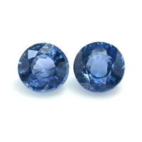 1.22&nbsp;Ct.Tw.Total Carat Weight Blue Sapphire Pair from Madagascar Video